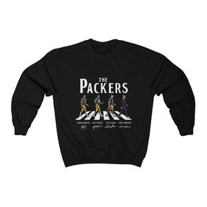 The Packers Walking Abbey Road Signatures unisex sweatshirt